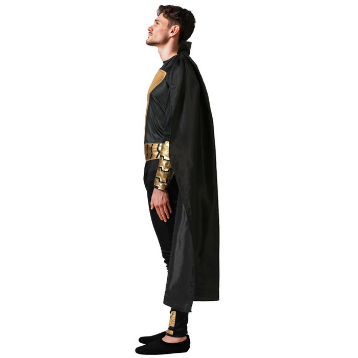 Déguisement Super Héros Comics pour Adulte Homme - Noir Taille XL - Costume Complet avec Cape et Accessoires