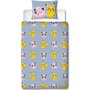 Pokémon Parure de lit réversible Pikachu, Mew, Togepi, Jigglypuff & Métamorph, 140 x 200 cm