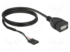 DELOCK Câble USB 2.0 avec connecteur à broches 4pin et socle USB A