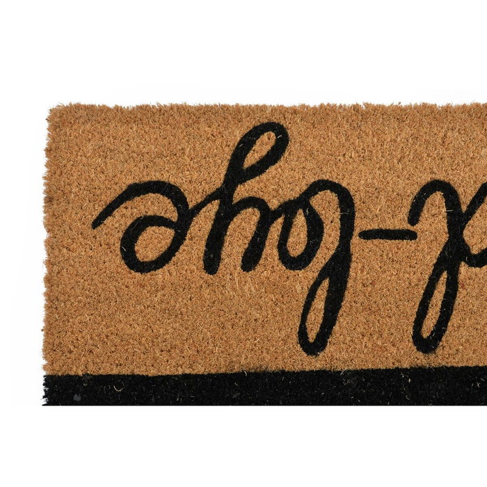 Paillasson DKD Home Decor Noir Marron Caoutchouc (75 x 45 x 1,5 cm) (2 Unités)