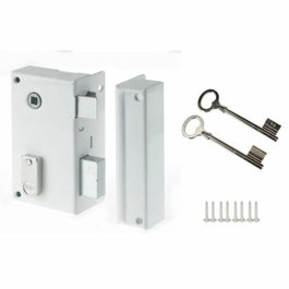 Yale Serrure en applique verticale à fouillot Droite - Blanc
