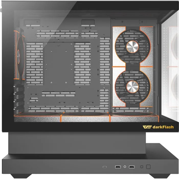 Darkflash FLOATRON F1 Noir - Boîtier PC Cube M-ATX