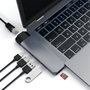 Satechi Hub Adaptateur USB-C Pro avec Ports HDMI 4K, USB 3.0, Ethernet Gigabit et Micro SD pour MacBook Pro 13" et 15" (2016-2018)