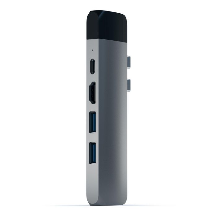 Satechi Hub Adaptateur USB-C Pro avec Ports HDMI 4K, USB 3.0, Ethernet Gigabit et Micro SD pour MacBook Pro 13" et 15" (2016-2018)