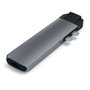 Satechi Hub Adaptateur USB-C Pro avec Ports HDMI 4K, USB 3.0, Ethernet Gigabit et Micro SD pour MacBook Pro 13" et 15" (2016-2018)