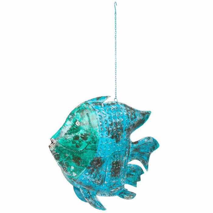 Bougeoir Alexandra House Living Bleu Bois de manguier 10 x 80 x 105 cm Poisson Bougeoir Alexandra House Living Bleu Bois de manguier 10 x 80 x 105 cm Poisson