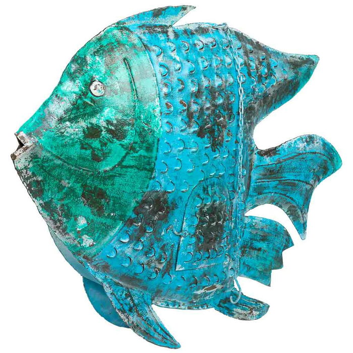 Bougeoir Alexandra House Living Bleu Bois de manguier 10 x 80 x 105 cm Poisson Bougeoir Alexandra House Living Bleu Bois de manguier 10 x 80 x 105 cm Poisson