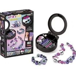 Lansay 33122 Cutie Stix - Coffret Création de Bijoux Monster High - Perles Pré-découpées pour Collier et Bracelets - Jouet Enfant Dès 6 Ans