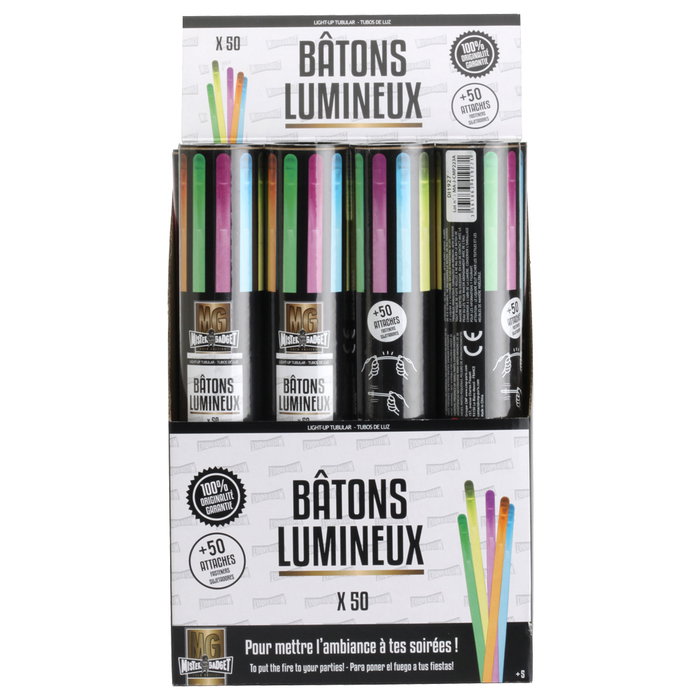 Party Time Lot de 50 bâtons lumineux 21 cm