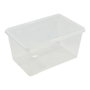 Art Plast Boîte de rangement polyvalente transparente avec couvercle 44 l