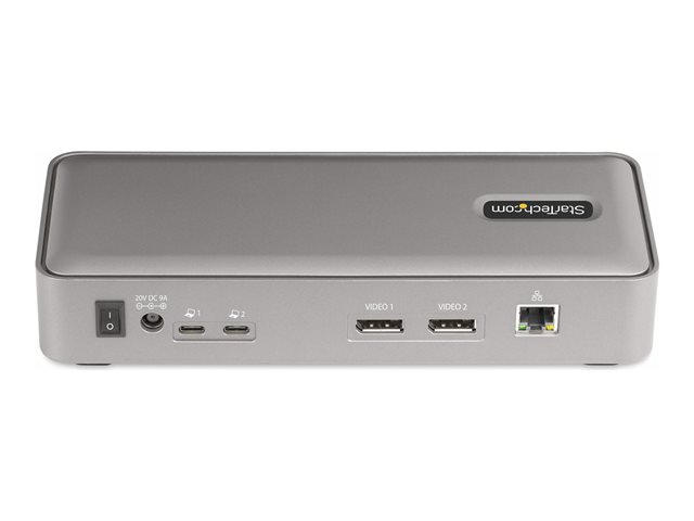 Startechcom Docking Station 12 en 1 - Station d'accueil USB-C KVM double portable avec double moniteur 4K 60Hz, Ethernet Gigabit, charge 90W+45W Startechcom Docking Station 12 en 1 - Station d'accueil USB-C KVM double portable avec double moniteur 4K 60Hz, Ethernet Gigabit, charge 90W+45W