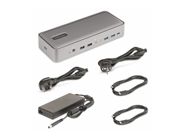 Startechcom Docking Station 12 en 1 - Station d'accueil USB-C KVM double portable avec double moniteur 4K 60Hz, Ethernet Gigabit, charge 90W+45W Startechcom Docking Station 12 en 1 - Station d'accueil USB-C KVM double portable avec double moniteur 4K 60Hz, Ethernet Gigabit, charge 90W+45W