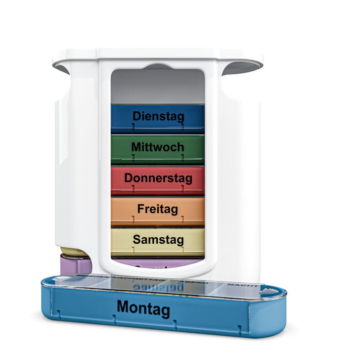 Weinberger Pilulier hebdomadaire en boîte, multicolore