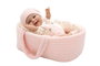 Muñecas Arias Muñeca Elegance Gadi Rosa 33 cm avec capazo et corps en vinyle, poupée fille, à partir de 36 mois