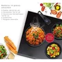 Art & Cuisine Batterie de cuisine AC1083, 10 pièces en aluminium, compatible tous feux dont induction, Noir