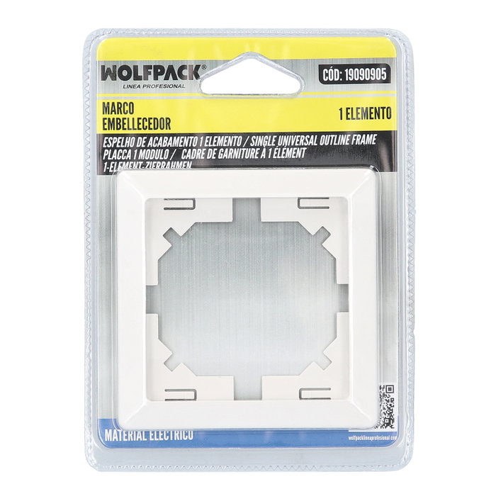 WOLFPACK LINEA PROFESIONAL Cadre Embellisseur 1 Élément Blanc