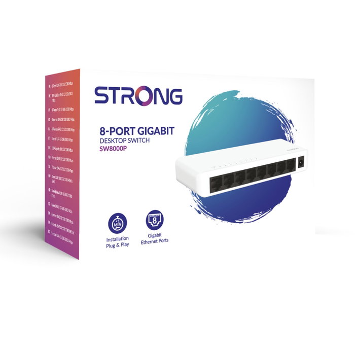 STRONG SW8000P Switch 8 ports Blanc