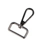 Innspiro Mosquetón con anneau rectangulaire Zamak Nickel Noir 26 mm (Lot de 5)