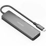 Hub USB Aisens USB-C DOCK 6 EN 1 Gris