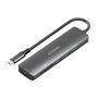 Hub USB Aisens USB-C DOCK 6 EN 1 Gris