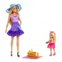 Barbie Coffret Pique-Nique Famille et Amis JBF43 avec 2 Poupées Barbie et Chelsea et 9 Accessoires, Jeu pour Enfants de 3 Ans et Plus