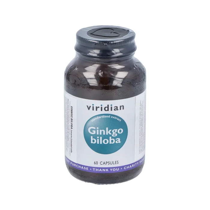 VIRIDIAN 60 Cap.Veg Complément Alimentaire Ginkgo Biloba Extrait Standardisé de Feuille VIRIDIAN 60 Cap.Veg Complément Alimentaire Ginkgo Biloba Extrait Standardisé de Feuille