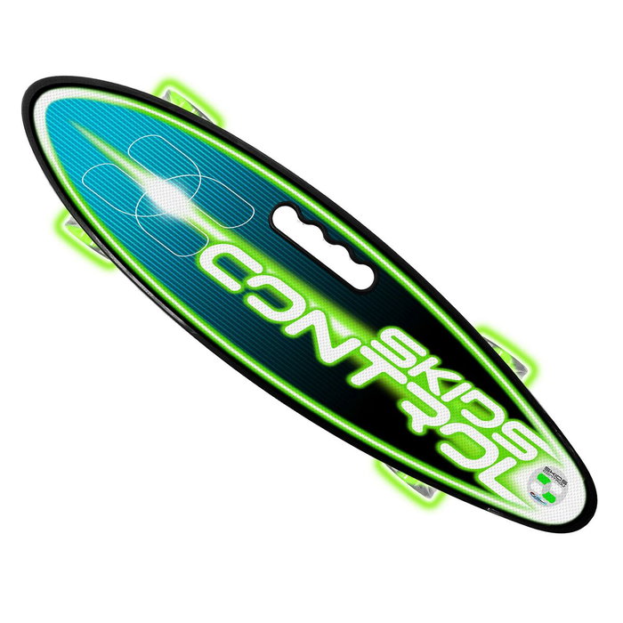 Stamp Skateboard SKIDS CONTROL Vert avec roues lumineuses