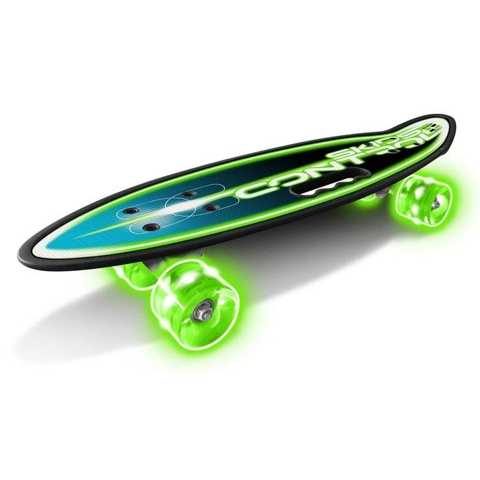 Stamp Skateboard SKIDS CONTROL Vert avec roues lumineuses