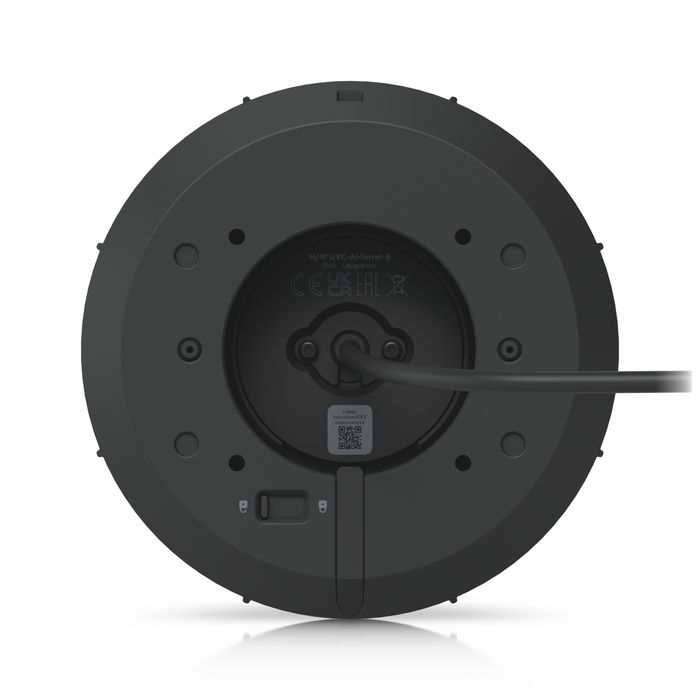 Ubiquiti Caméra dôme intérieur/extérieur Turret 4K 8MP PoE+ avec vision nocturne IR, reconnaissance faciale et audio bidirectionnel - Angle ultra-large 109.9°