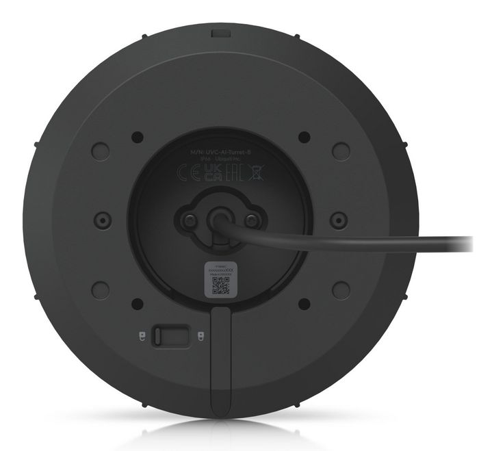 Ubiquiti Caméra dôme intérieur/extérieur Turret 4K 8MP PoE+ avec vision nocturne IR, reconnaissance faciale et audio bidirectionnel - Angle ultra-large 109.9°