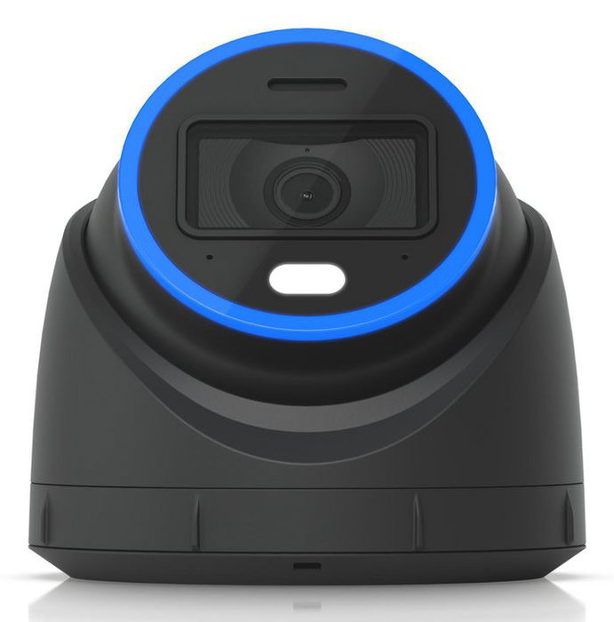 Ubiquiti Caméra dôme intérieur/extérieur Turret 4K 8MP PoE+ avec vision nocturne IR, reconnaissance faciale et audio bidirectionnel - Angle ultra-large 109.9°