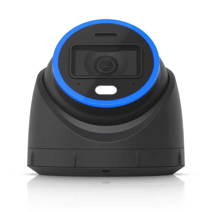 Ubiquiti Caméra dôme intérieur/extérieur Turret 4K 8MP PoE+ avec vision nocturne IR, reconnaissance faciale et audio bidirectionnel - Angle ultra-large 109.9°