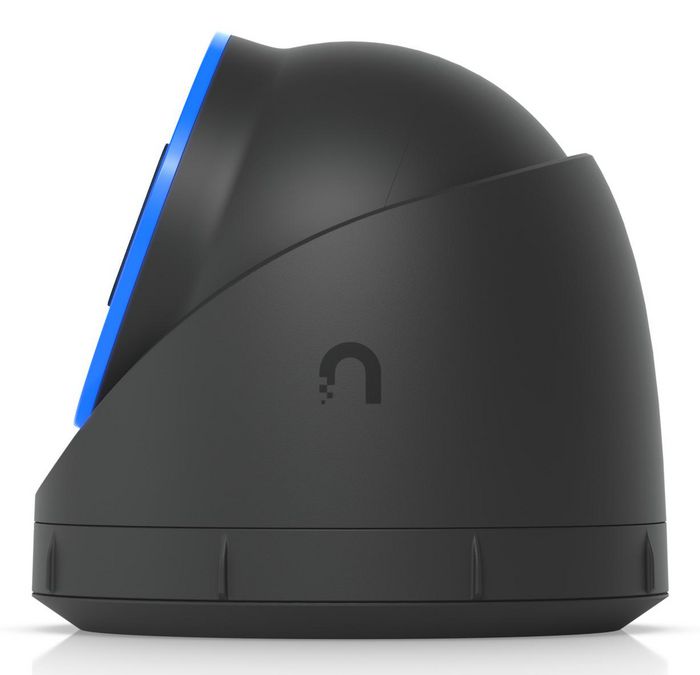 Ubiquiti Caméra dôme intérieur/extérieur Turret 4K 8MP PoE+ avec vision nocturne IR, reconnaissance faciale et audio bidirectionnel - Angle ultra-large 109.9°