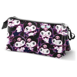 KARACTERMANIA Portatodo Kuromi Hello Kitty triple 23x11x7cm