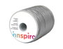 Innspiro Cordon en cuir métallique argenté 3,0 mm, 50 m