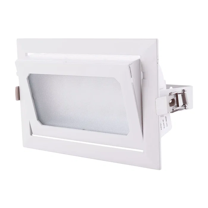 HO-COB-R-OR-40W-WW Downlight LED rectangulaire orientable 40W 6600Lm, blanc chaud 2700K, durée de vie 40000 heures