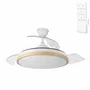 Ventilador DC Blanco/Haya Funcio Verano-Invierno 59w 6980lm 3000-4000-6000k