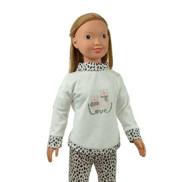 Muñecas Arias - Poupée Lisa 87 cm avec cheveux - Version espagnole