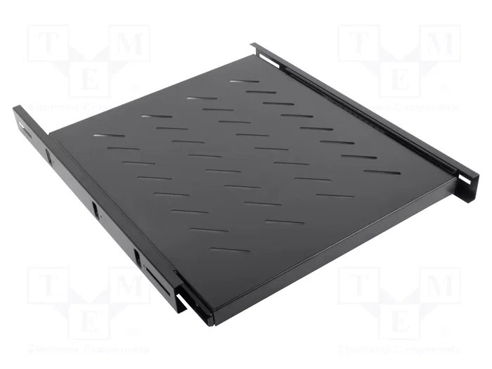 Lanberg Étagère coulissante 1U 463x550mm noir