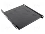 Lanberg Étagère coulissante 1U 463x550mm noir