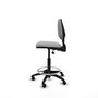 PIQUERAS Y CRESPO Tabouret Isso Asynchrone Tissu Gris clair