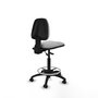 PIQUERAS Y CRESPO Tabouret Isso Asynchrone Tissu Gris clair