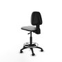 PIQUERAS Y CRESPO Tabouret Isso Asynchrone Tissu Gris clair