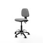 PIQUERAS Y CRESPO Tabouret Isso Asynchrone Tissu Gris clair
