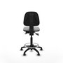PIQUERAS Y CRESPO Tabouret Isso Asynchrone Tissu Gris clair