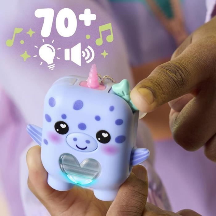 Hasbro Nano-mals Bubbly le narval, compagnon électronique Hasbro Nano-mals Bubbly le narval, compagnon électronique
