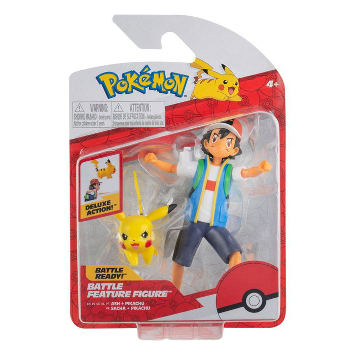 Pokémon figurines Battle Feature Ash & Pikachu 11 cm
