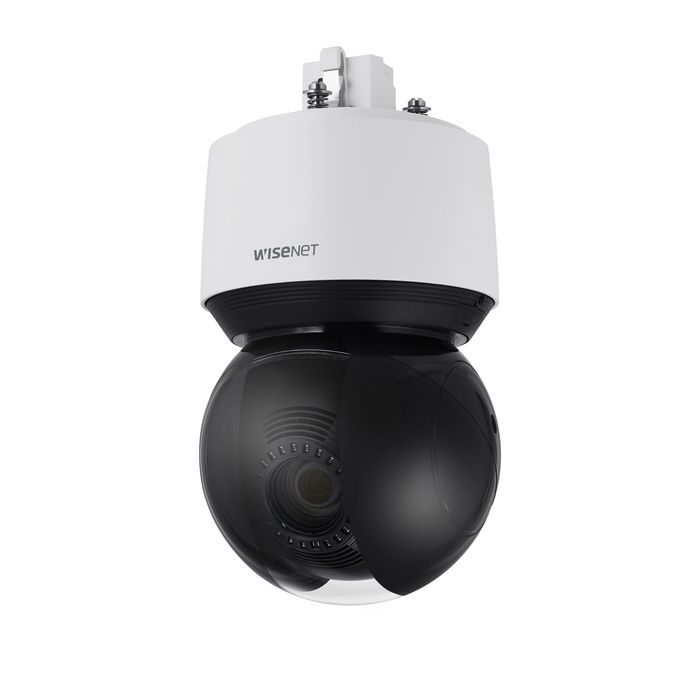 Hanwha Caméra réseau PTZ extérieure Wisenet Q IR 2MP, zoom optique 25x, vision nocturne 100m, IP66, IK10, NEMA4X, H.265
