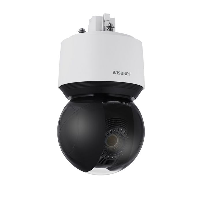 Hanwha Caméra réseau PTZ extérieure Wisenet Q IR 2MP, zoom optique 25x, vision nocturne 100m, IP66, IK10, NEMA4X, H.265