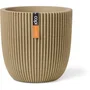 CAPI EUROPE Pot de fleurs boule Groove NL - 35 x 34 cm - Beige